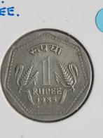 India | 1 Rupee 1985, Postzegels en Munten, Munten | Azië, Ophalen of Verzenden, Losse munt, Zuid-Azië