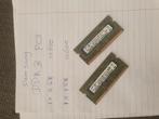 ddr3 2gb 1gb 10600 samsung laptop, Ophalen of Verzenden, Zo goed als nieuw, DDR3, Laptop
