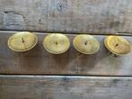 4 x kaarsen standaard / pin / houder. Kaarsenhouder goud, Huis en Inrichting, Woonaccessoires | Kandelaars en Kaarsen, Ophalen