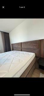 Hoofdbord twee persoons bed., Huis en Inrichting, Slaapkamer | Bedden, Ophalen, 210 cm, Tweepersoons, Zo goed als nieuw