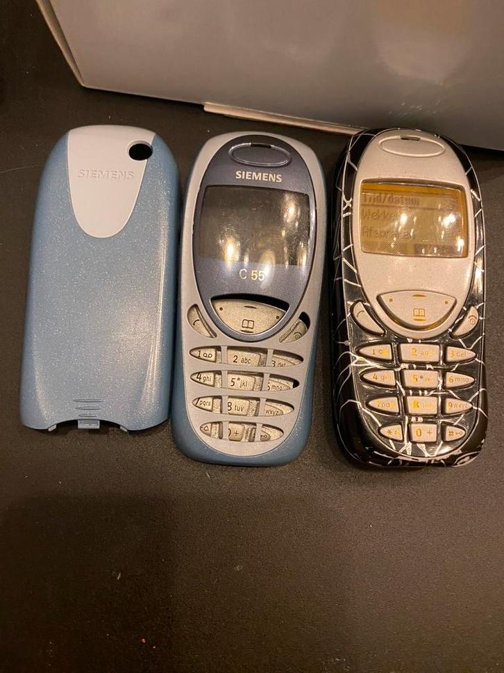 Siemens C55 + extra frontje, Telecommunicatie, Mobiele telefoons | Hoesjes en Frontjes | Nokia, Zo goed als nieuw, Ophalen of Verzenden
