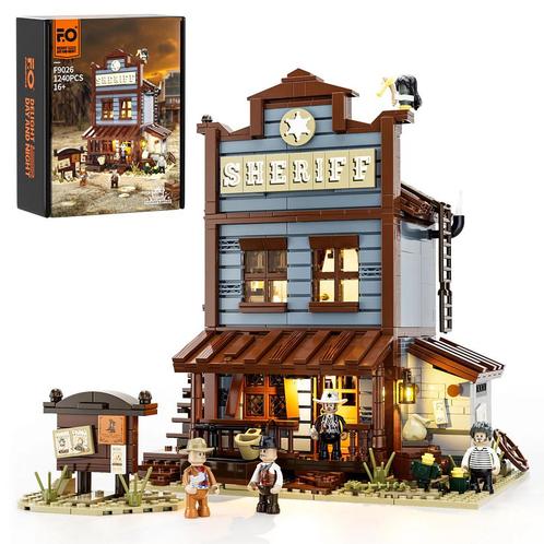 FunWhole (Lumibricks) F9026 Sheriff's Office 1240pcs, Kinderen en Baby's, Speelgoed | Duplo en Lego, Nieuw, Complete set, Ophalen of Verzenden
