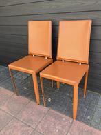 Italiaanse stoelen tuigleer 6 st, Huis en Inrichting, Stoelen, Ophalen, Zo goed als nieuw, Overige kleuren, Vijf, Zes of meer stoelen