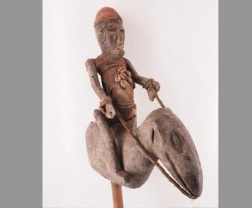 56cm groot Bambara marionet Mali (251009-06)  beschikbaar voor biedingen