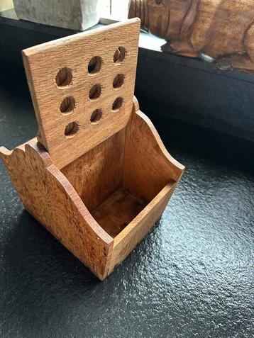 Houten Uien/Knoflook Bewaarkistje beschikbaar voor biedingen