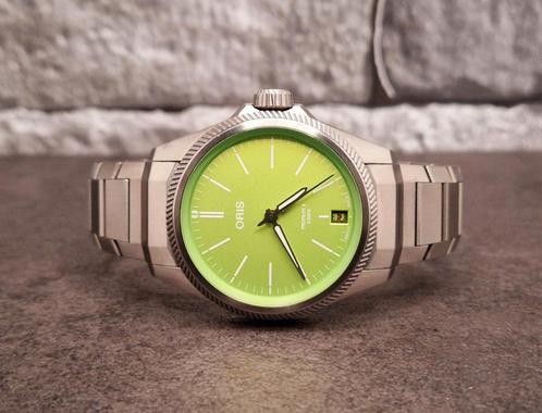 Oris Propilot X Kermit (the Muppets)titanium full set 2023, Sieraden, Tassen en Uiterlijk, Horloges | Heren, Zo goed als nieuw