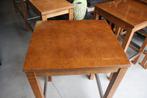6 x vierkante bartafels statafel hout metaal horeca mancave, Ophalen, Met voetsteun, 90 cm of meer, Metaal