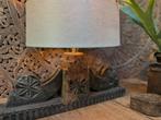 Oude poer lamp India sober sleets imperfect zonder kap, Ophalen of Verzenden