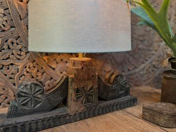 Oude poer lamp India sober sleets imperfect zonder kap beschikbaar voor biedingen