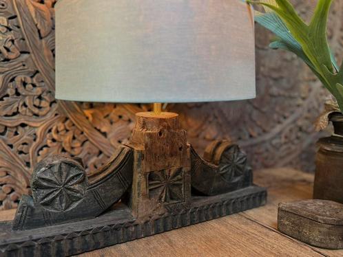 Oude poer lamp India sober sleets imperfect zonder kap, Huis en Inrichting, Lampen | Tafellampen, Ophalen of Verzenden
