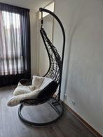 Hangstoel - Zwart - exclusief kussens, Huis en Inrichting, Stoelen, Ophalen, Zwart, Zo goed als nieuw, Metaal