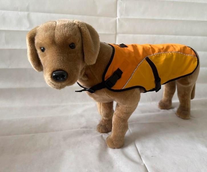 Ruffwear regenjack hond geel oranje medium / large 49 cm rug, Dieren en Toebehoren, Honden-accessoires, Zo goed als nieuw, Ophalen of Verzenden