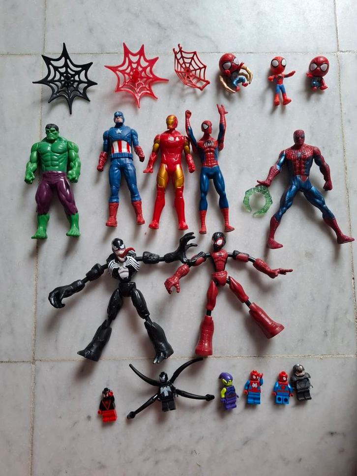 Marvel Actiefiguren Set, Kinderen en Baby's, Speelgoed | Actiefiguren, Gebruikt, Ophalen of Verzenden