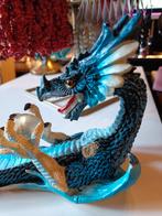 Draak, drakenboot blauw. 34cm lang., Verzamelen, Beelden en Beeldjes, Ophalen of Verzenden