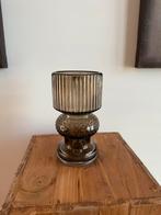 Kandelaar zwart rookglas, Ophalen of Verzenden