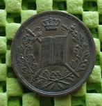 Strooipenning Inhuldiging Koning Willem III, 1849, Ophalen of Verzenden, Brons, Nederland