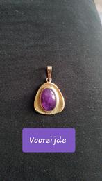 Hanger Amerik met Amethist. Goud doublé. Verguld, Sieraden, Tassen en Uiterlijk, Kettinghangers, Ophalen of Verzenden, Zo goed als nieuw