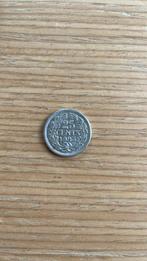 25 cent (kwartje) 1925, Postzegels en Munten, Munten | Nederland, Ophalen, Koningin Wilhelmina, 25 cent