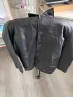 Leren jas - Maat 58, Kleding | Heren, Jassen | Zomer, Ophalen of Verzenden, Gedragen, Maat 56/58 (XL), Zwart