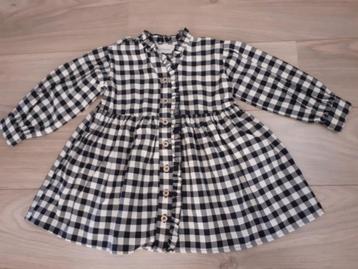 LIEF zwart/off-white jurkje, merk: Charlie Petite, maat 92. beschikbaar voor biedingen