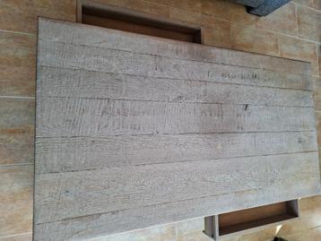 Zware Salontafel  Eiken 140 x 75 beschikbaar voor biedingen
