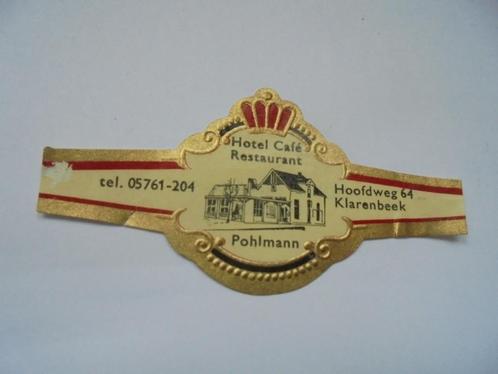 Sigarenband Hotel Pohlmann in KLARENBEEK, Verzamelen, Rookartikelen, Aanstekers en Luciferdoosjes, Zo goed als nieuw, Sigarenbandjes