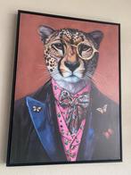 Schilderij panter 80x60, Antiek en Kunst, Ophalen of Verzenden