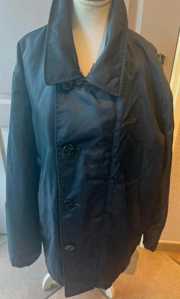 G-Star Denim Peacoat  kleur: donkerblauw  maat: XL, Kleding | Heren, Jassen | Winter, Zo goed als nieuw, Maat 56/58 (XL), Blauw