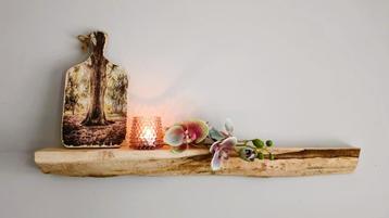Zwevende wandplank - decoratief schap kastanje 71cm #138 beschikbaar voor biedingen