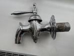 chroom messing wandkraan – art deco stijl – jaren ’40/’50, Ophalen of Verzenden