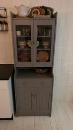 Mooie buffetkast met glazen deuren, Huis en Inrichting, Kasten | Buffetkasten, Ophalen, Gebruikt, 50 tot 100 cm, Minder dan 100 cm
