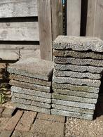 19 drainage tegels 30 x 30 cm., Tuin en Terras, Tegels en Klinkers, Ophalen, Gebruikt, 10 m² of meer, Beton