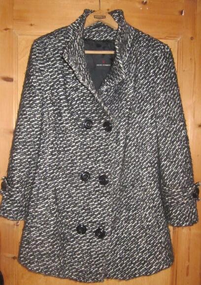 Fuchs Smitt tweed jas 46 tweed, Kleding | Dames, Jassen | Winter, Gedragen, Maat 46/48 (XL) of groter, Zwart, Ophalen of Verzenden