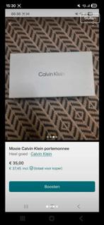 Portomonnee calvin klein, Ophalen of Verzenden, Zo goed als nieuw, Zwart