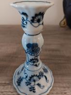 Blauw Bloem Kaarsenhouder Porselein, Ophalen, Overige materialen, Zo goed als nieuw, Wit