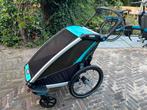 Thule Chariot Lite Fietskar Bluegrass, Verstelbare duwstang, Zo goed als nieuw, Combiwagen, Ophalen