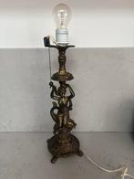 Antieke bronzen lamp met vis en vrouw, Antiek en Kunst, Ophalen of Verzenden