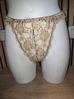 Goudkleurige string van Hennis & Mauritz  maat 38-40, Verzenden, Zwart, String