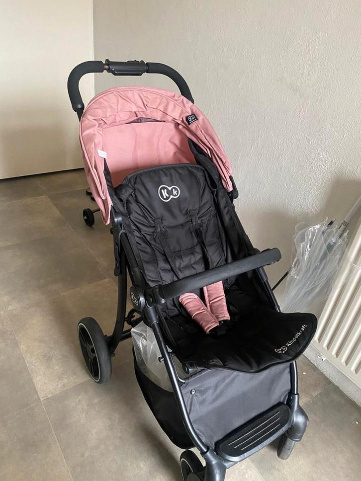 Kinderkraft Trig Pink Wandelwagen | Roze kinderwagen|, Kinderen en Baby's, Buggy's, Gebruikt, Regenhoes, Zonnekap, Ophalen of Verzenden