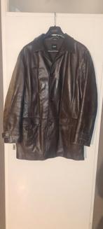 Originele Hugo boss jas van 100% kalfsleer, Kleding | Heren, Ophalen, Bruin, Jas of Mantel, Hugo Boss