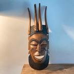 Afrikaans Houtsnijwerk Masker - 50x16 cm, Antiek en Kunst, Ophalen of Verzenden