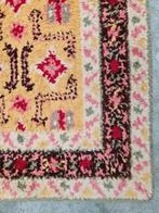 Handgemaakt Retro Smyrna wol tapijt floral oosters 92x183cm, Smyrna vintage oosters HYPE, 50 tot 100 cm, 150 tot 200 cm, Gebruikt