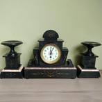 Franse marmeren pendule klok, Antiek en Kunst, Ophalen