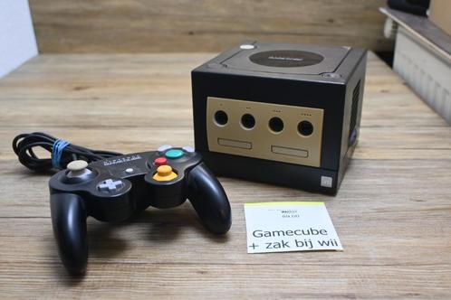 Nintendo GameCube Zwart + Controller, Spelcomputers en Games, Spelcomputers | Nintendo GameCube, Gebruikt, Zwart, Met 1 controller