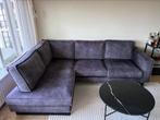 Hoekbank donkergrijs 250 x 180, Huis en Inrichting, Ophalen, Gebruikt, Stof