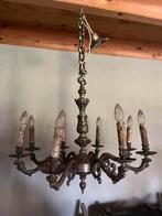 Kroonluchter van tin, Huis en Inrichting, Lampen | Kroonluchters, Ophalen, Gebruikt, Metaal