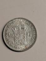 Zilveren halve gulden 1930 Wilhelmina, ½ gulden, Zilver, Ophalen of Verzenden, Koningin Wilhelmina