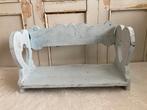 Brocante oud houten regaaltje - (wand)plankje - schapje, Ophalen of Verzenden