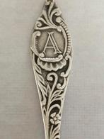 Letter A theelepel, klein ligplekje op onderkant bakje, Ophalen of Verzenden