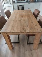 stoere eettafel 180 bij 90, Ophalen, Gebruikt, 50 tot 100 cm, Vijf personen of meer